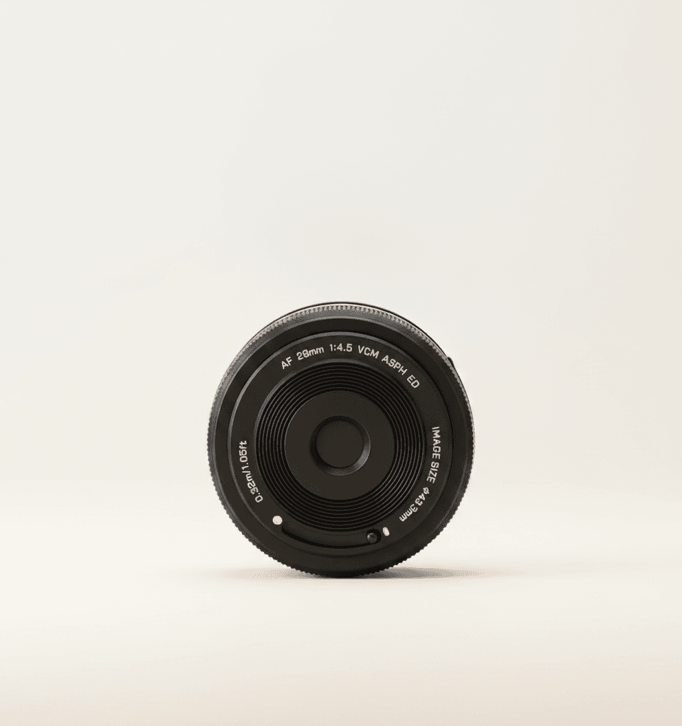 唯卓仕 AF 28mm F4.5 Chip 饼干 (L) 镜头图, 28mm