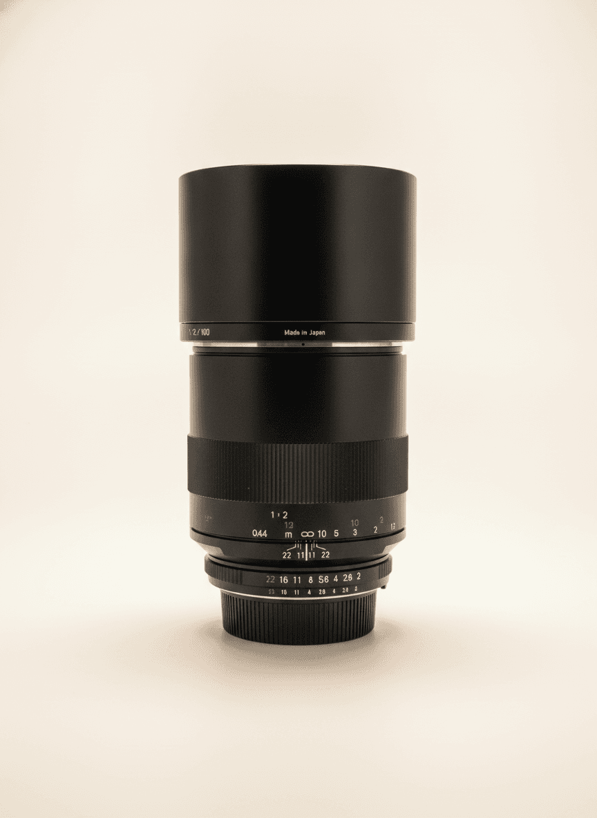 蔡司 Classic 100mm F2 Makro-Planar (EF,手动) 镜头图, 100mm